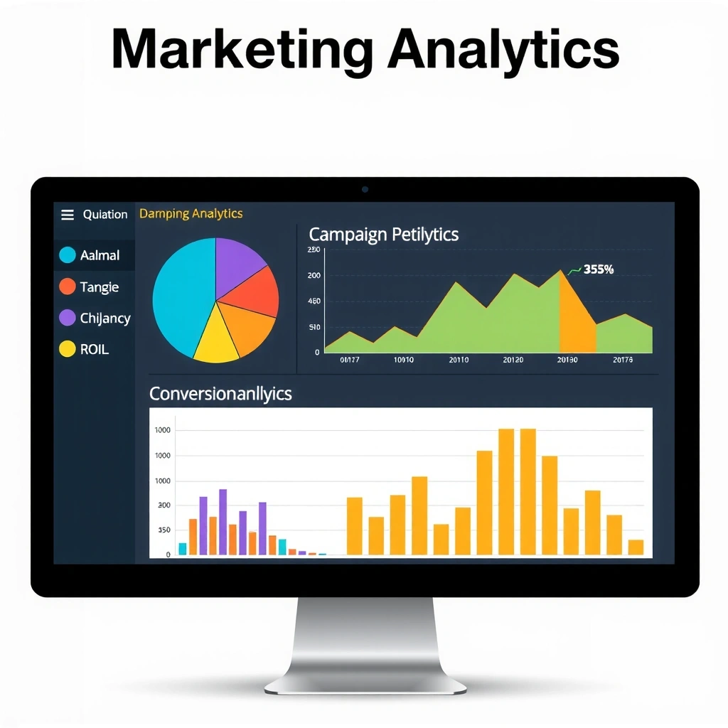 Marketing analytics dashboard and reporting interface